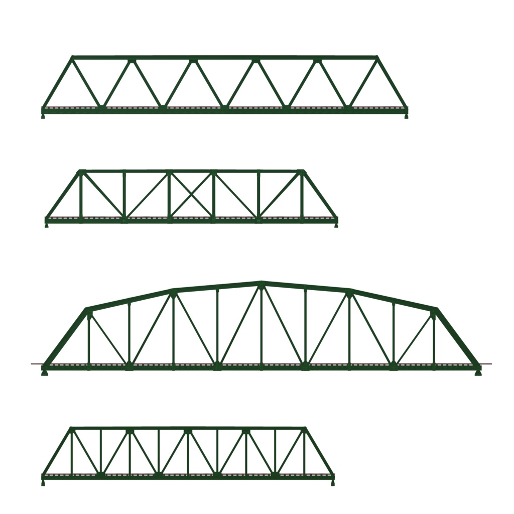 【鉄橋】トラス橋A/レンガ橋梁