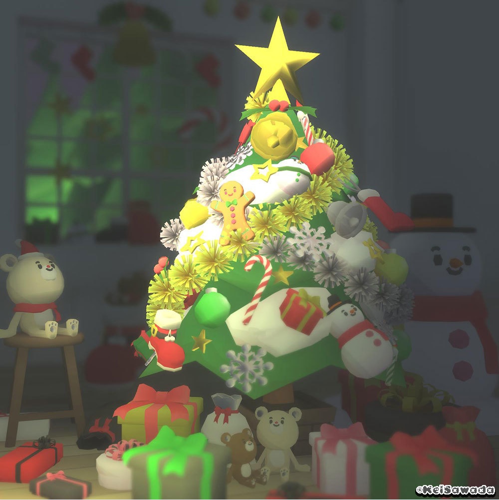 クリスマス用素材【ビビッド&パステル】コンプリートパック(3DCG)