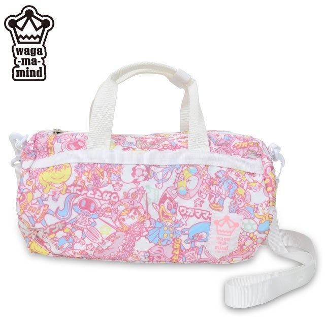 ミニドラムバッグ/ピンク柄