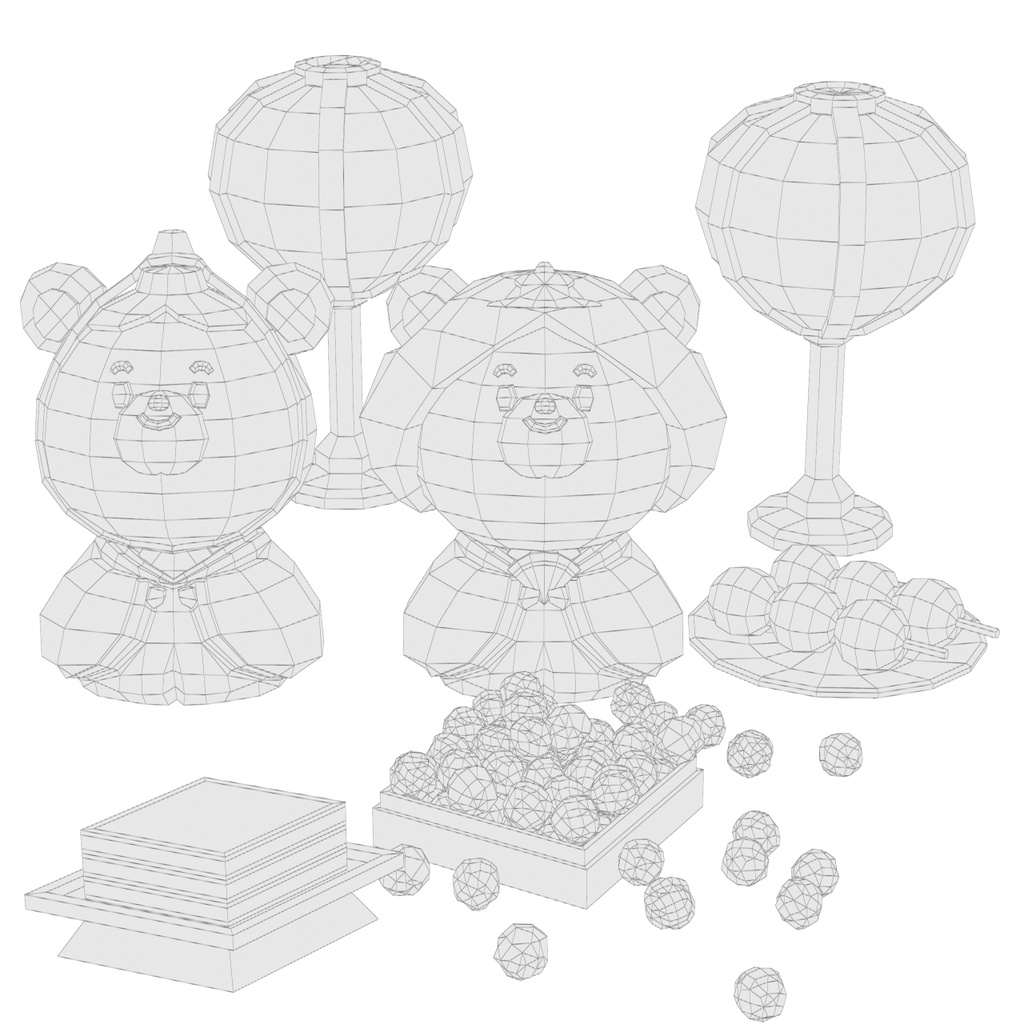 ひな祭り3D素材