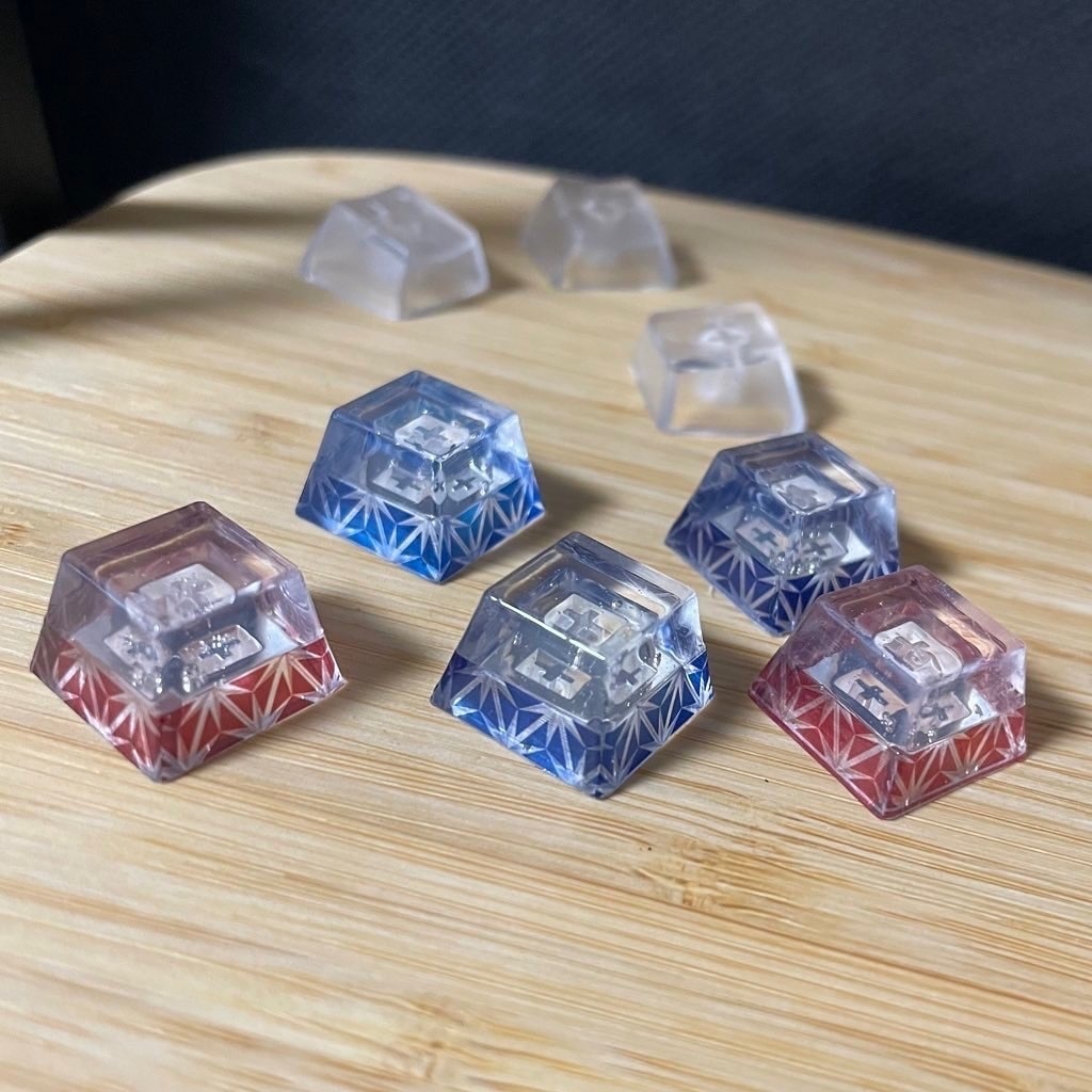 切子キーキャップ