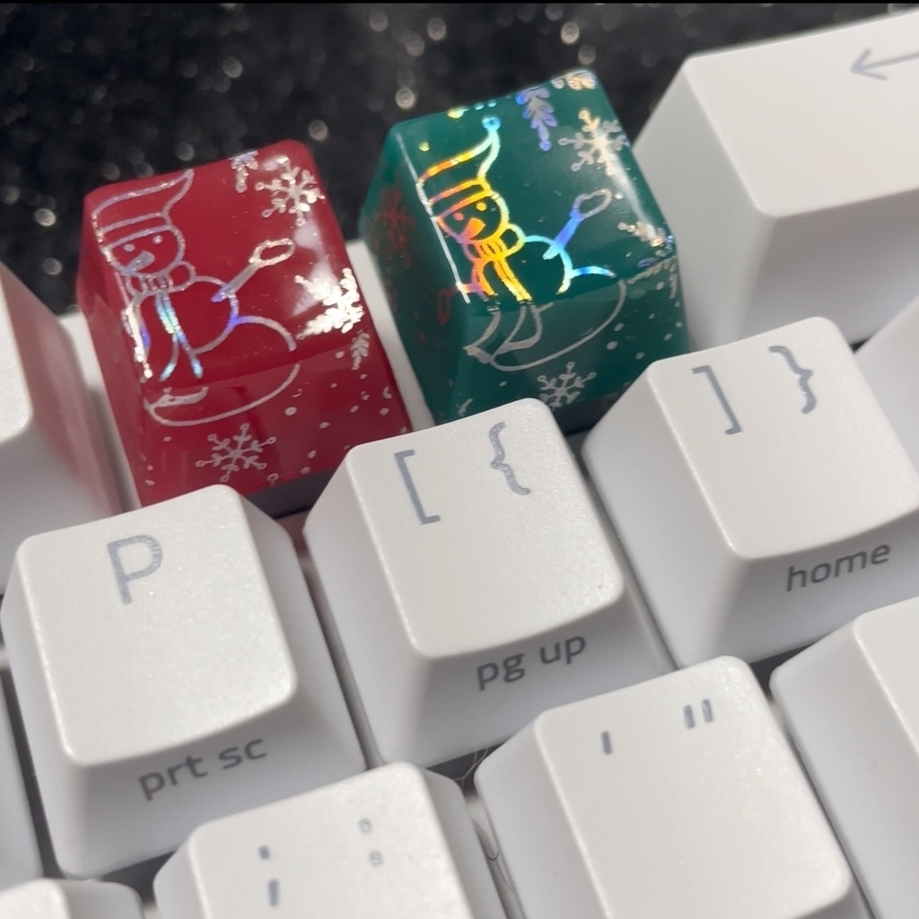 ゆきだるまキーキャップ