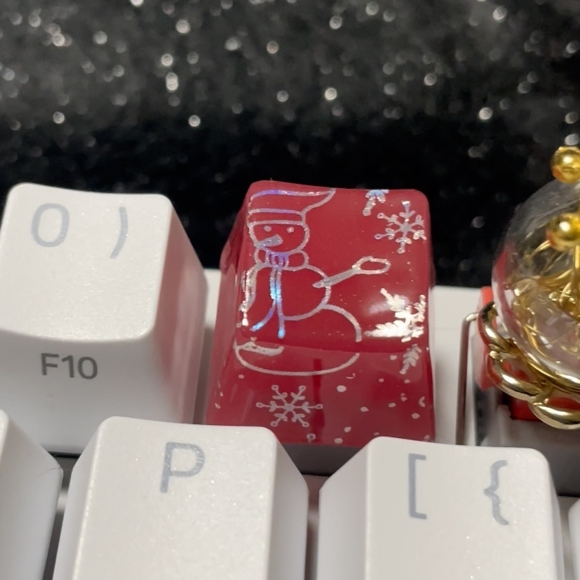 ゆきだるまキーキャップ