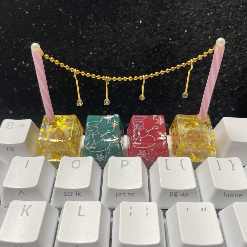 ゆきだるまキーキャップ