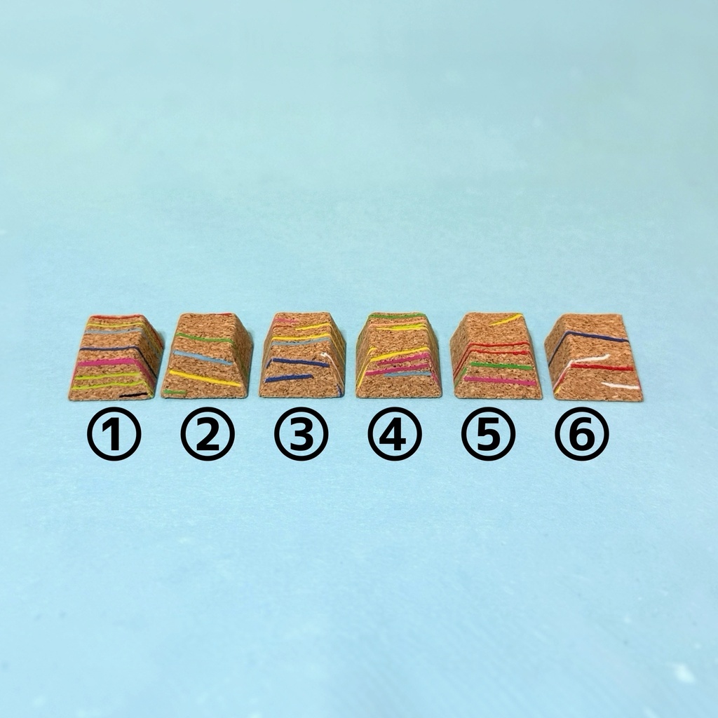 コルクなキーキャップ cork-like key cap