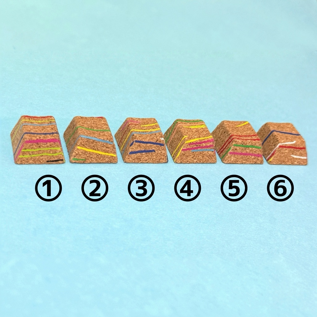 コルクなキーキャップ cork-like key cap