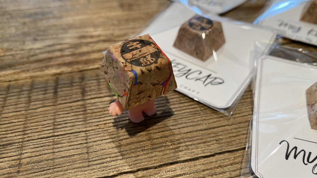 コルクなキーキャップ cork-like key cap