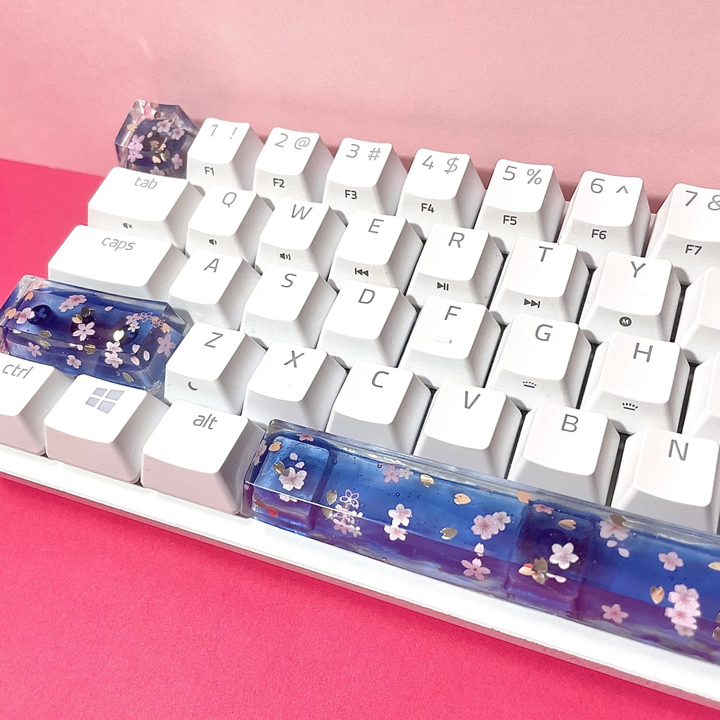 夜桜キーキャップNight Cherry Blossoms Keycap - CRAB CRAFT - BOOTH