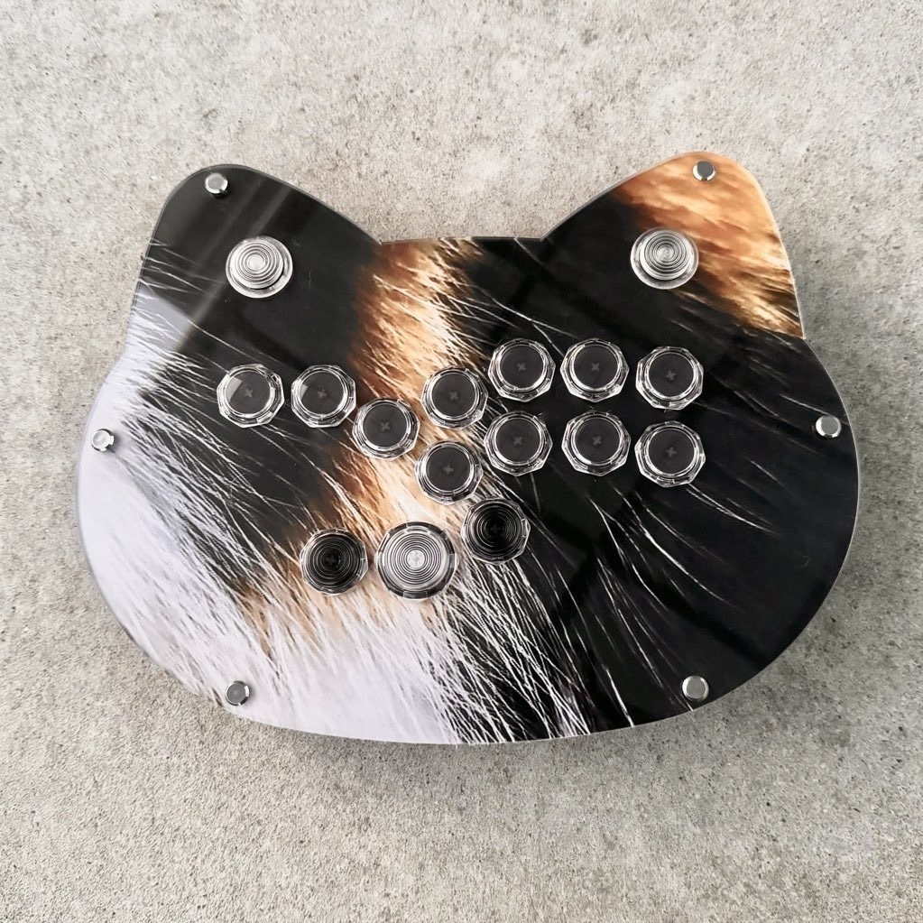 猫アケコンWASABI レバーレス