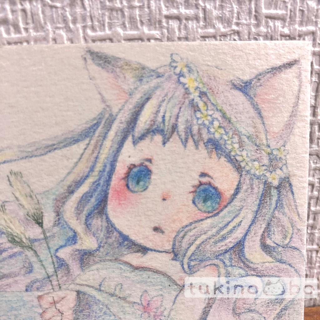 手描きイラスト原画＊こねこ　ATC