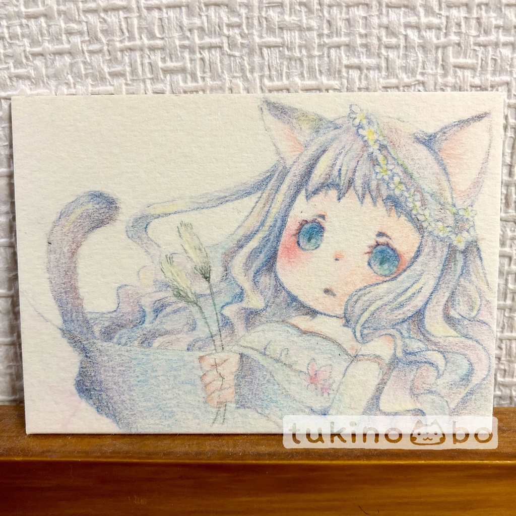 手描きイラスト原画＊こねこ ATC - 月ノ音工房 -withU- - BOOTH