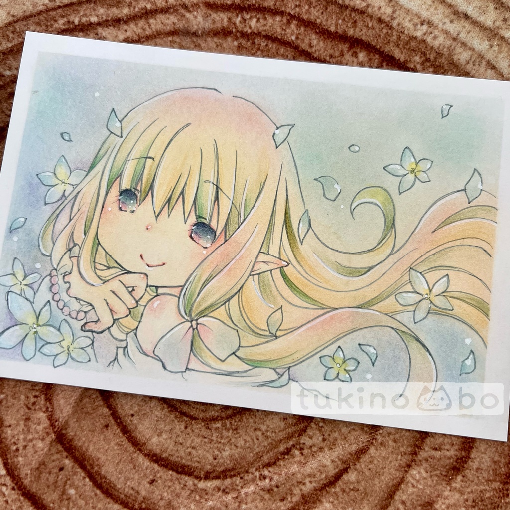 イラスト原画　春の訪れ