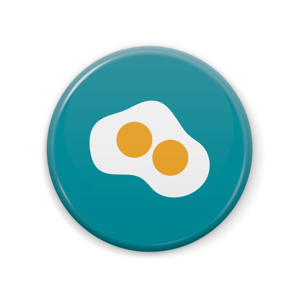 ふたごめだまやき缶バッジ