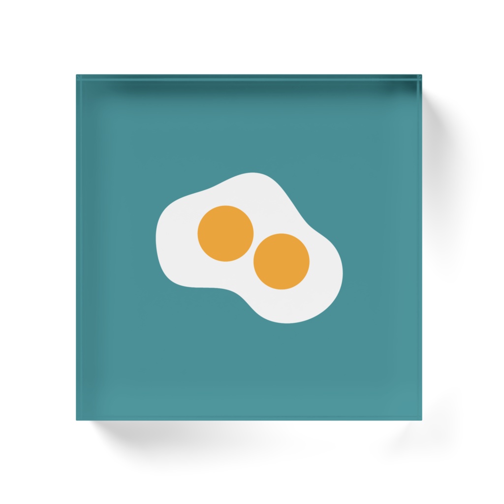 ふたごめだまやきアクリルブロック