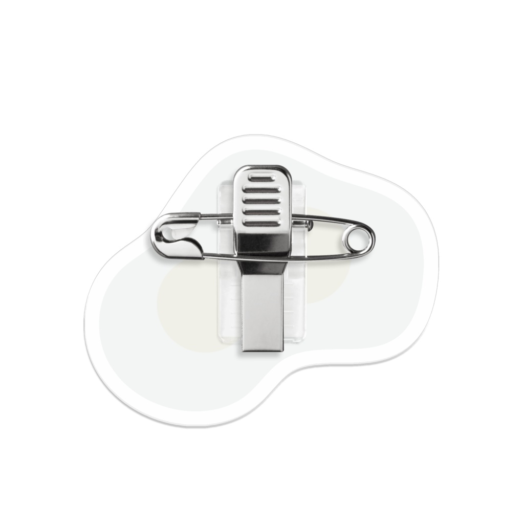 ふたごめだまやきアクリルバッジ