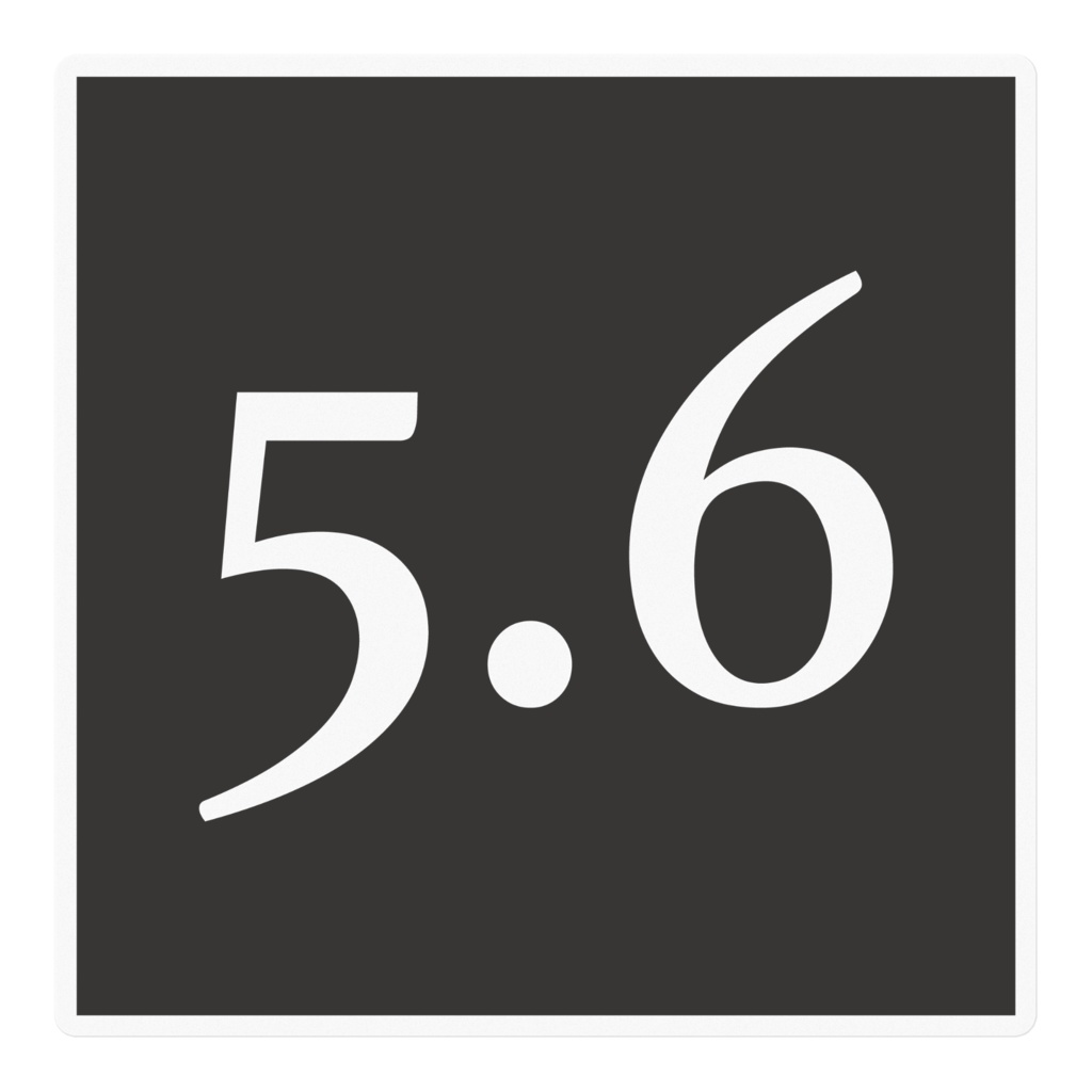 5.6 ステッカー