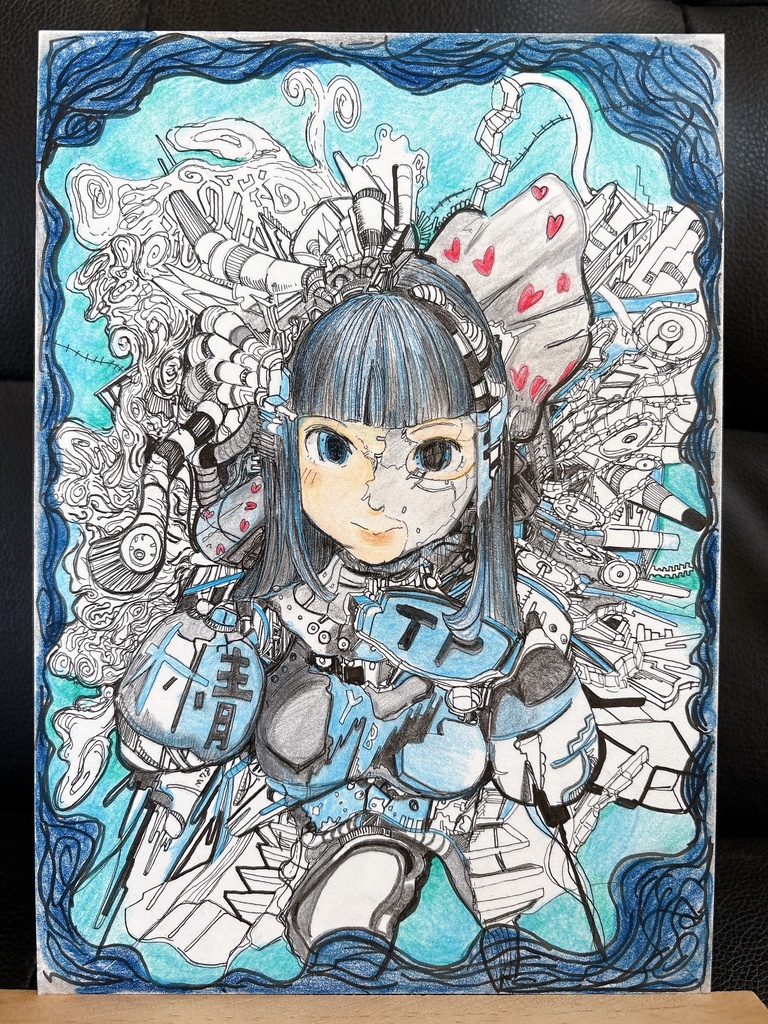 オリジナルイラスト原画A5サイズ