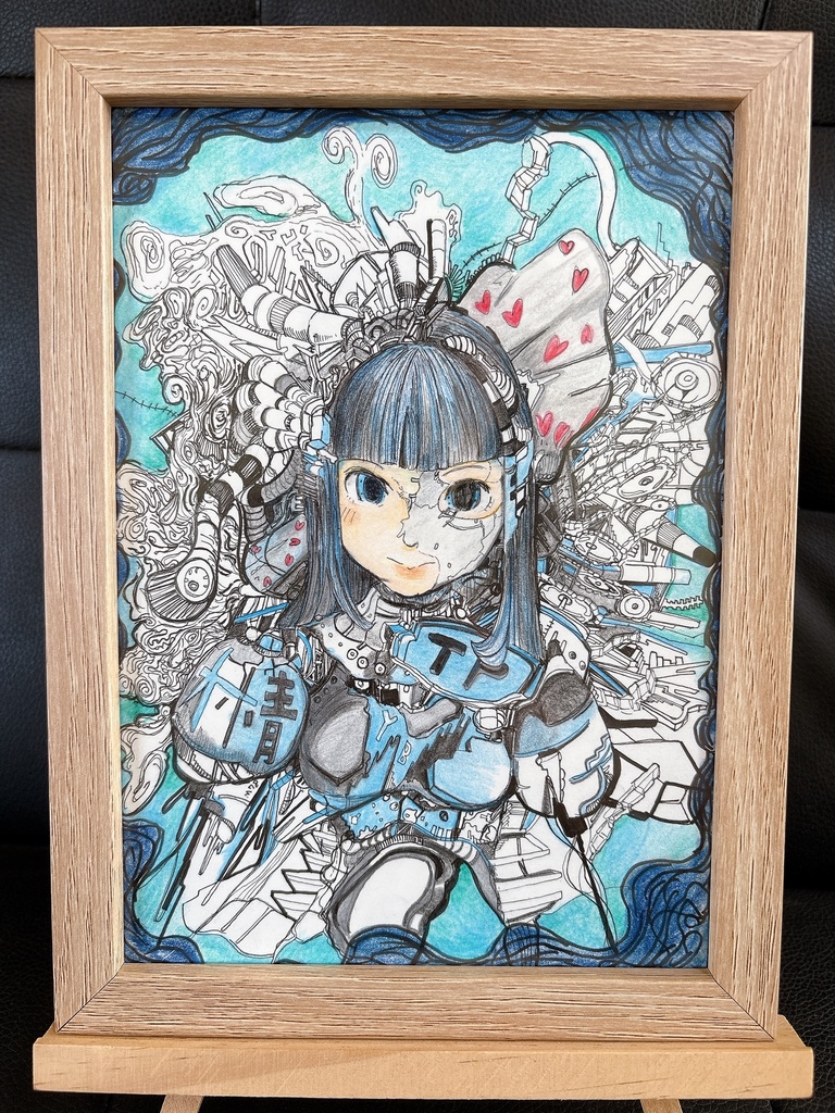 オリジナルイラスト原画A5サイズ