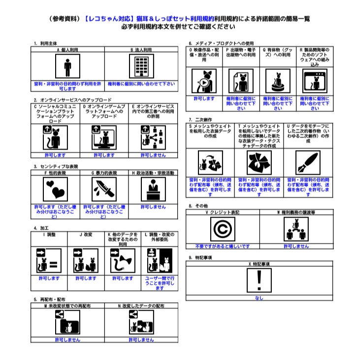 【レコちゃん対応】猫耳&しっぽセット