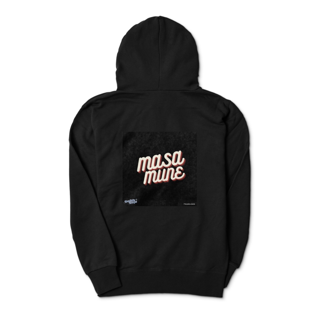 静院正宗 プルオーバーパーカー 両面印刷ブラック