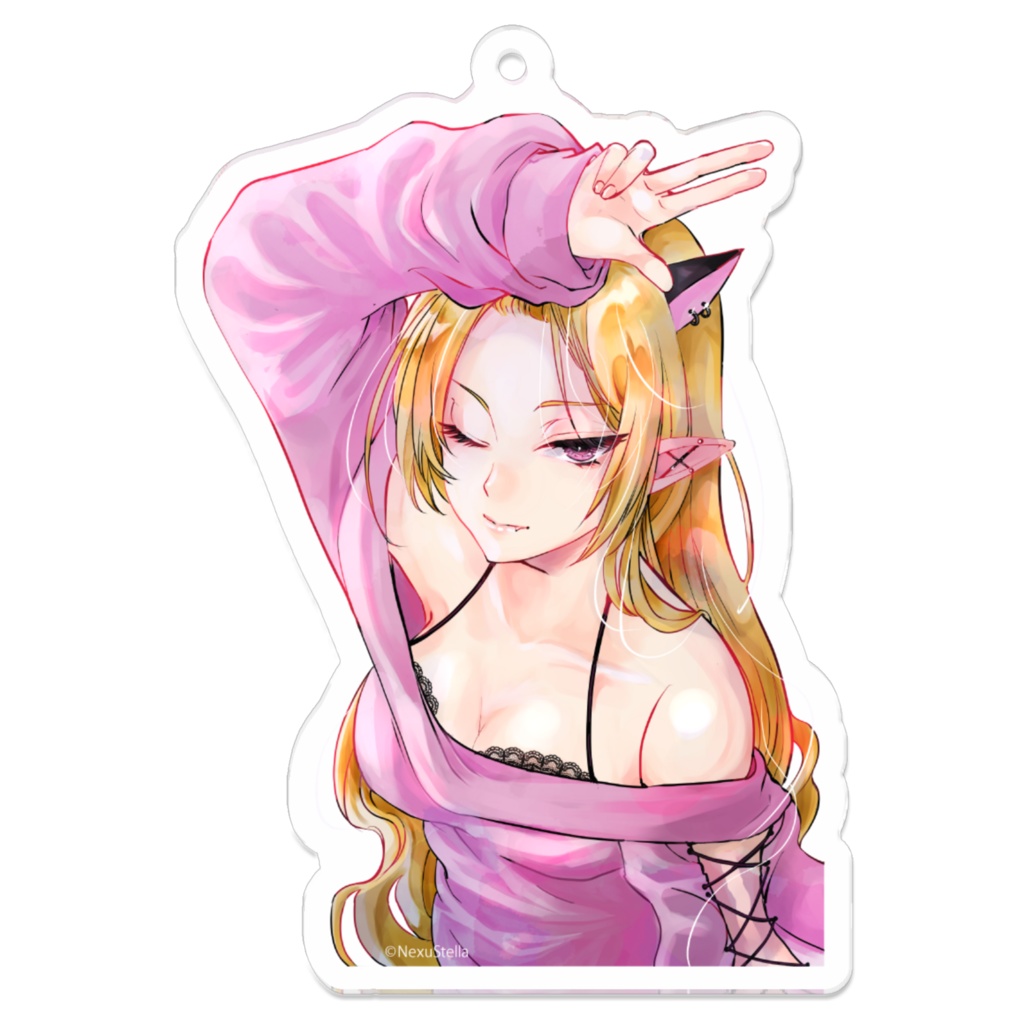 闇熊れりあ アクリルキーホルダー 70×70mm