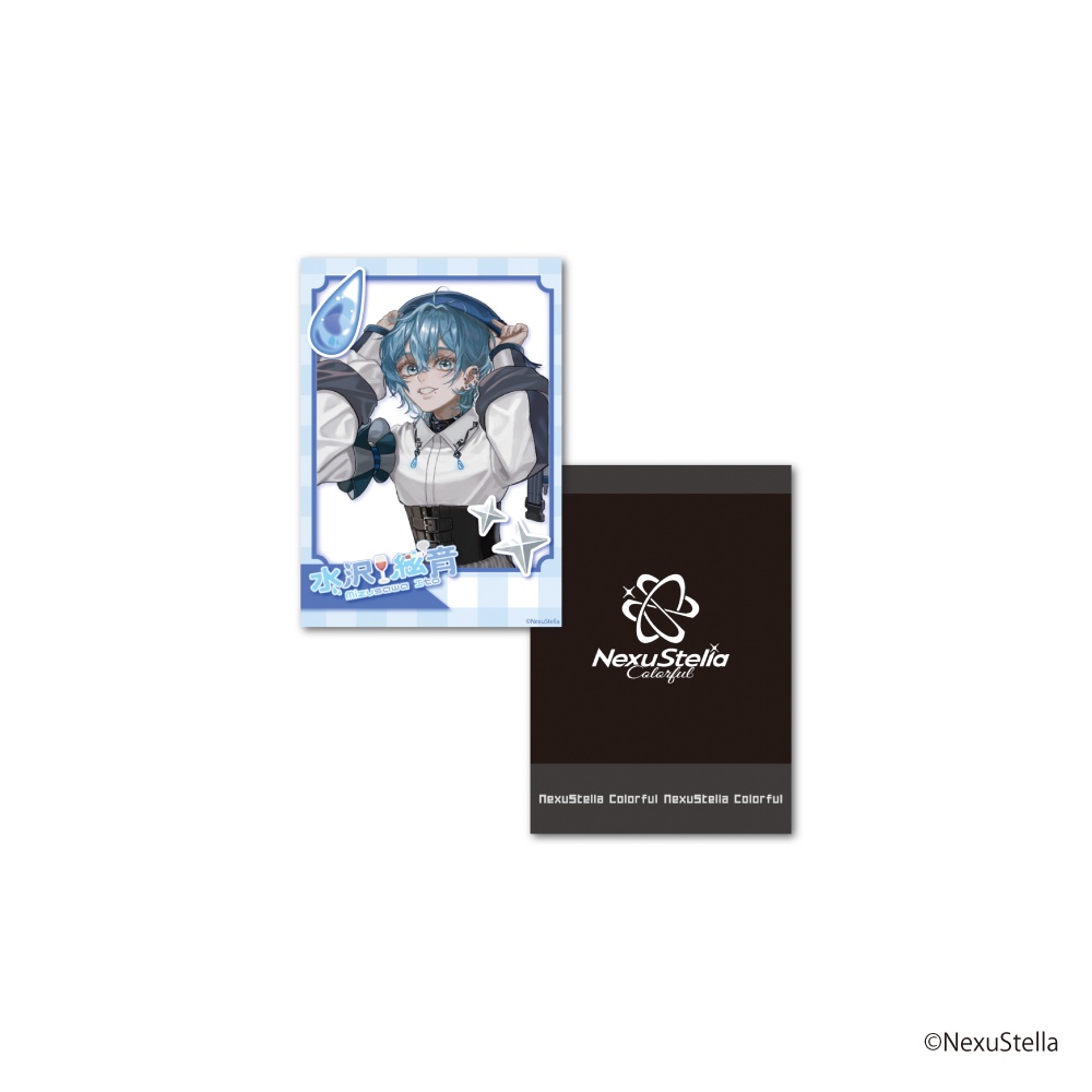 【水沢絃音】昇格記念グッズ - チェキ風カード(両面印刷)