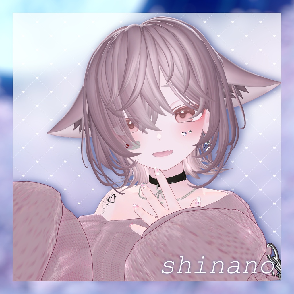 ♡目隠れウルフ髪型♡【VRchat向け】