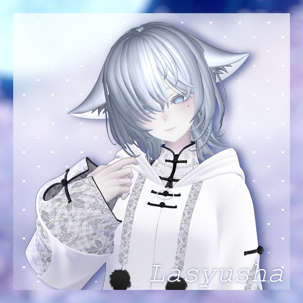 ♡目隠れウルフ髪型♡【VRchat向け】