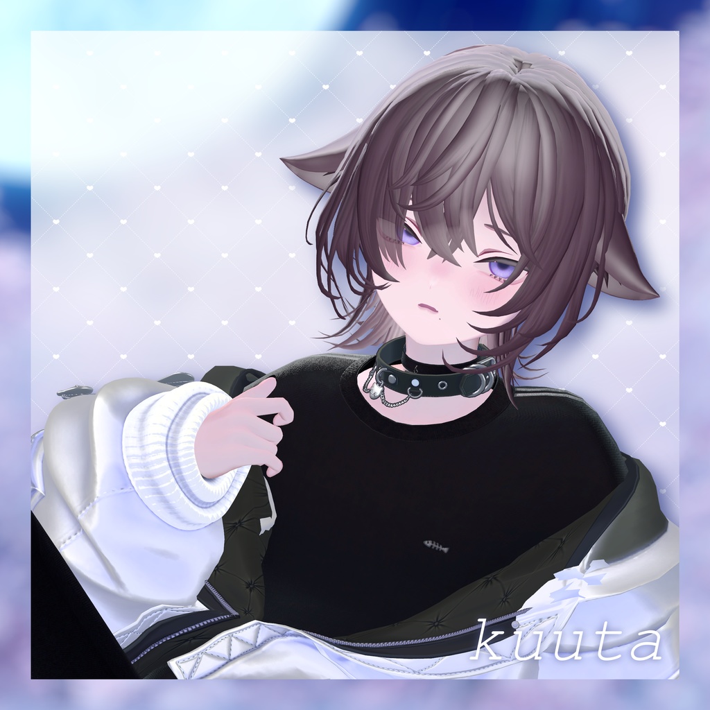 ♡目隠れウルフ髪型♡【VRchat向け】