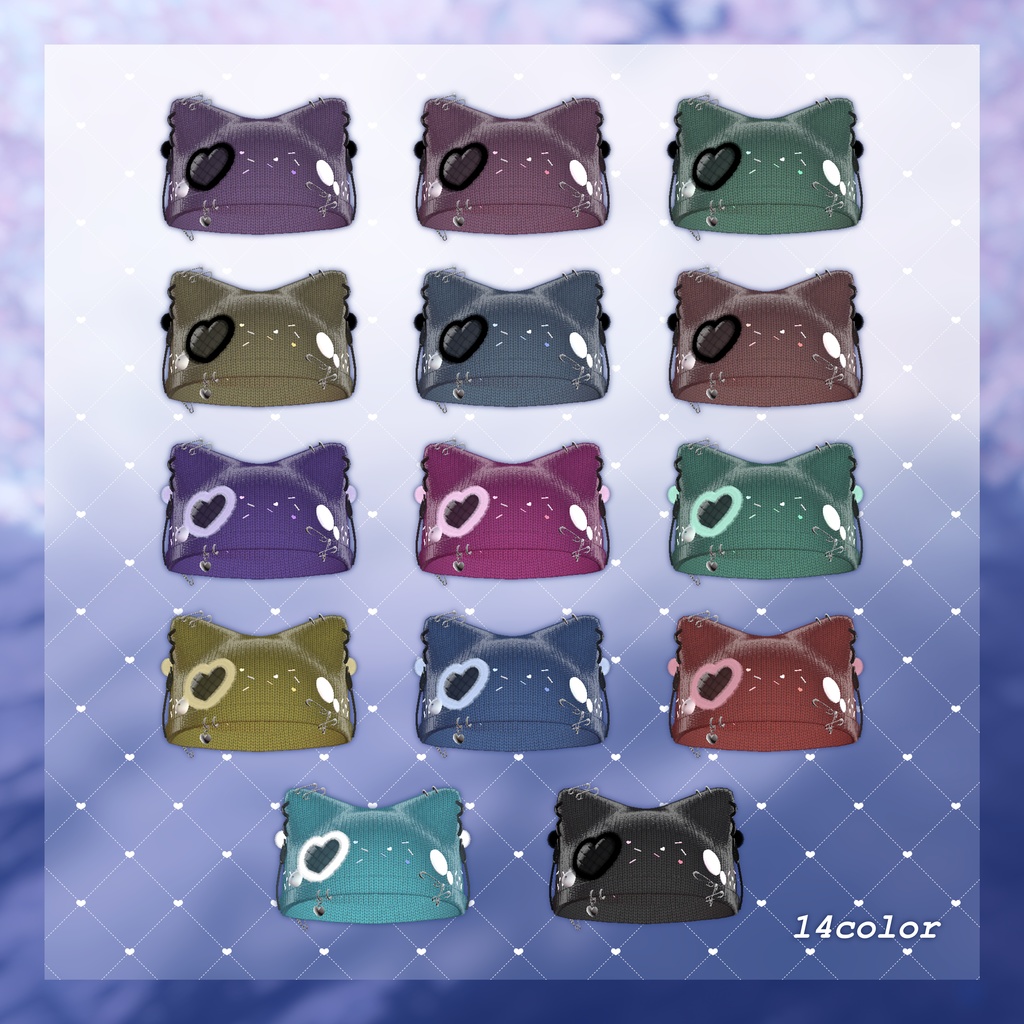♡nekoneko Knitcap♡【VRchat向け】