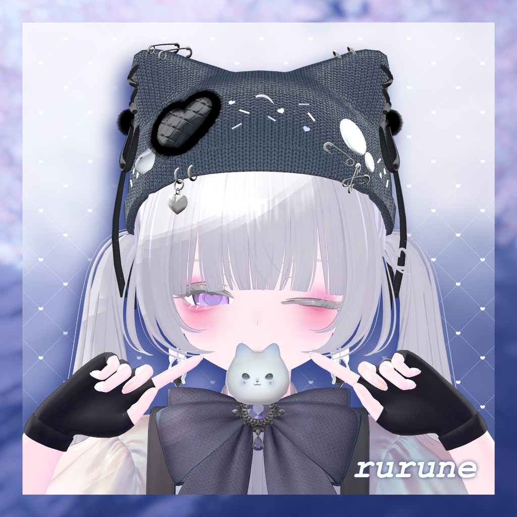♡nekoneko Knitcap♡【VRchat向け】
