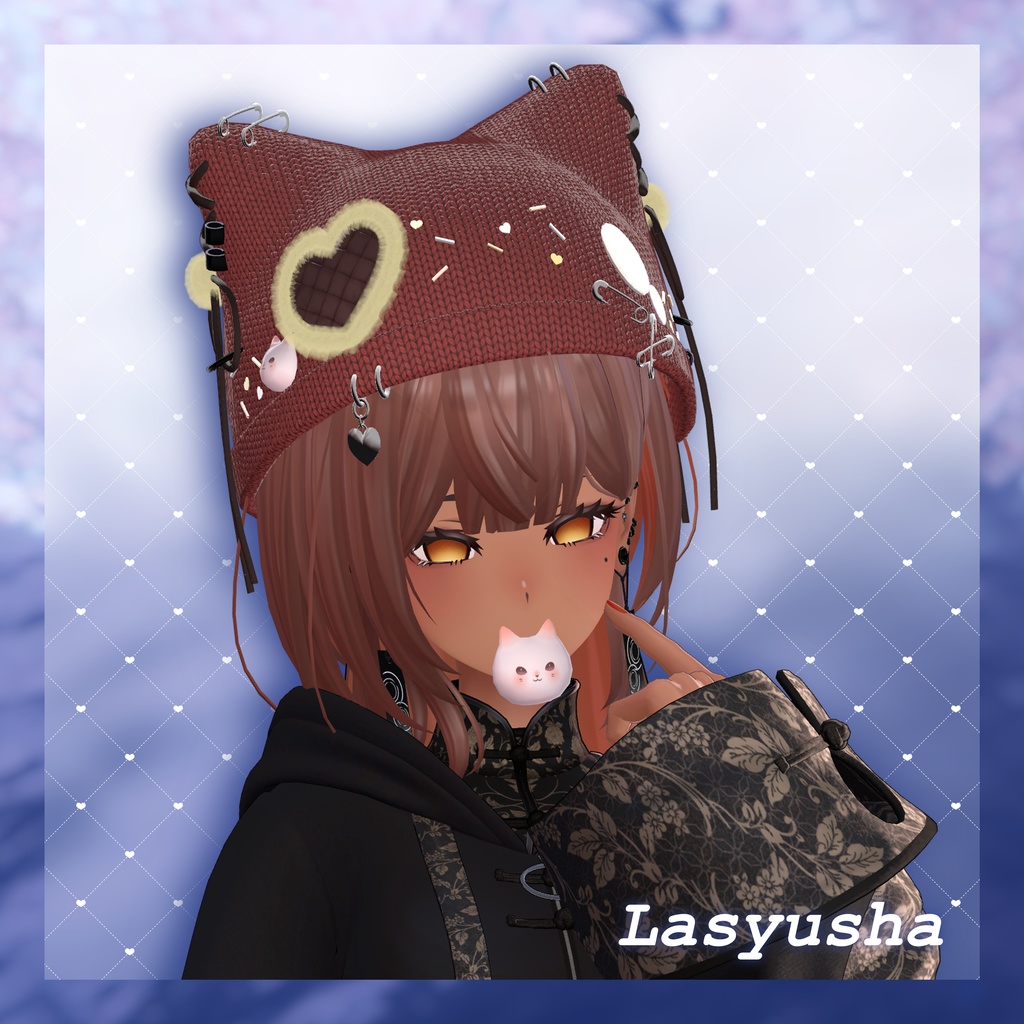 ♡nekoneko Knitcap♡【VRchat向け】