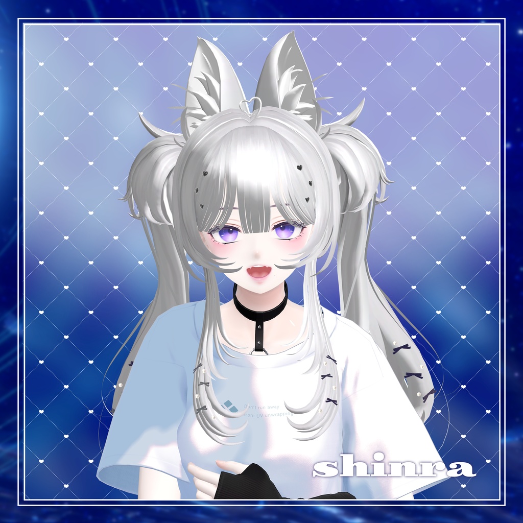 ♡Heart ribbon twin tails♡