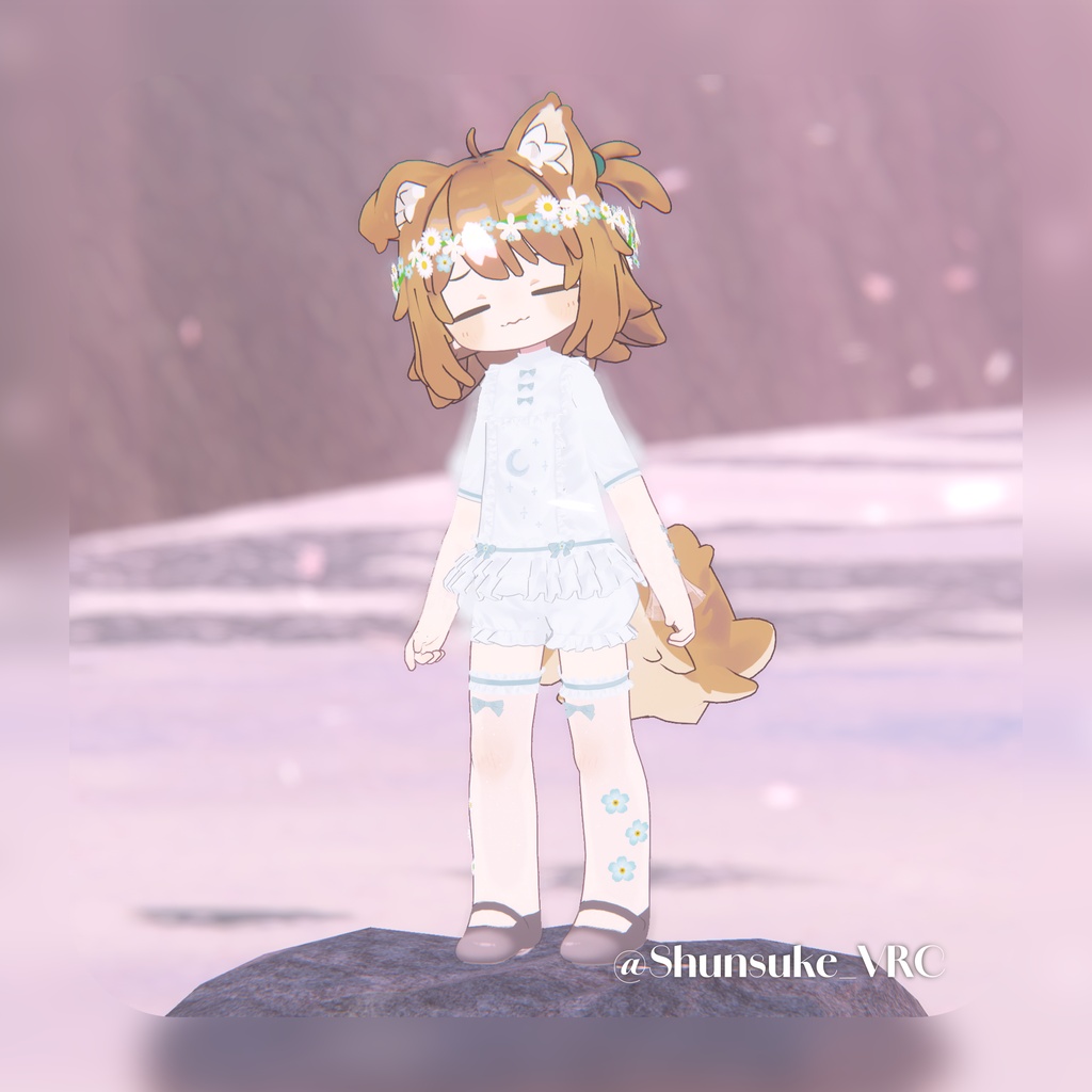 【3D衣装】 ♡マーガレットワンピース♡