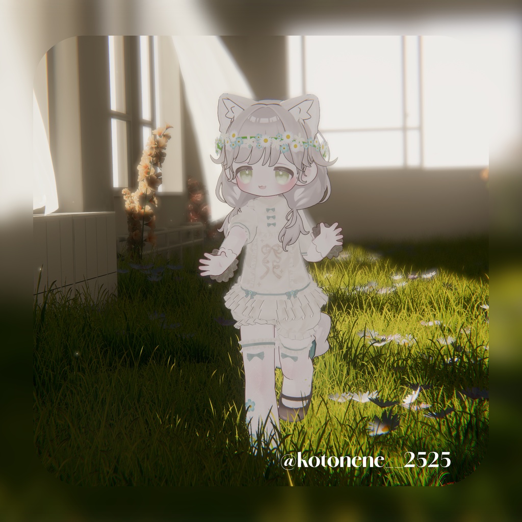 【3D衣装】 ♡マーガレットワンピース♡