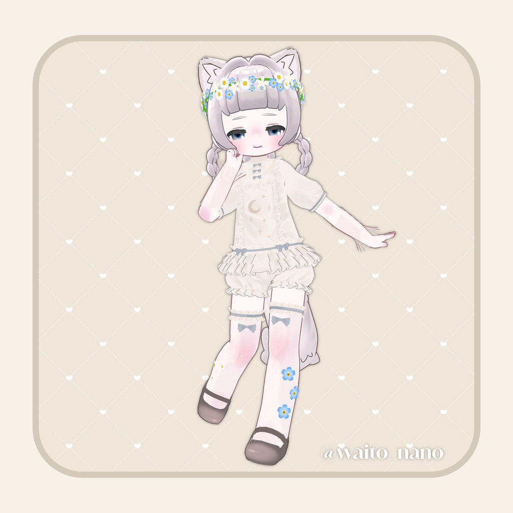 【3D衣装】 ♡マーガレットワンピース♡