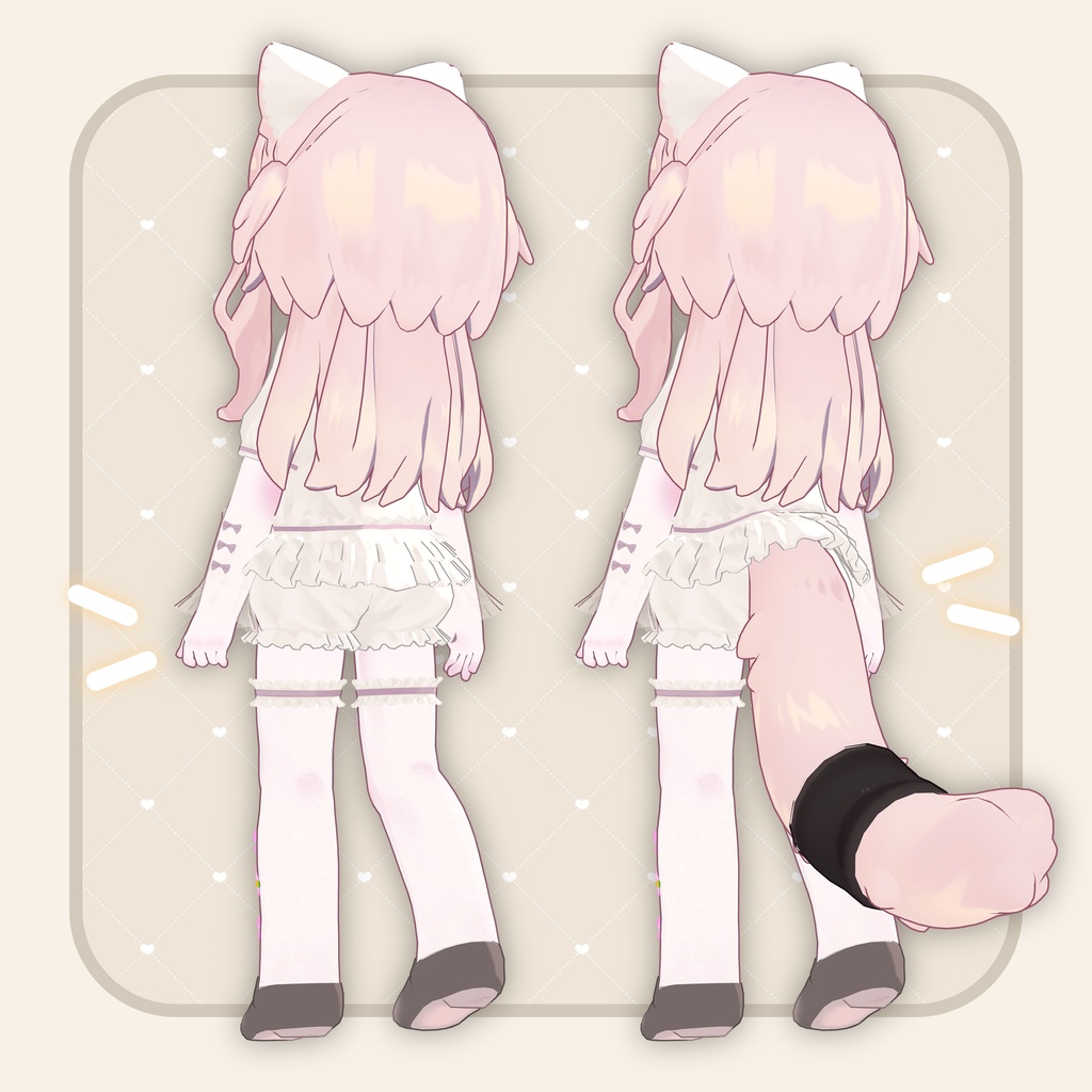 【3D衣装】 ♡マーガレットワンピース♡