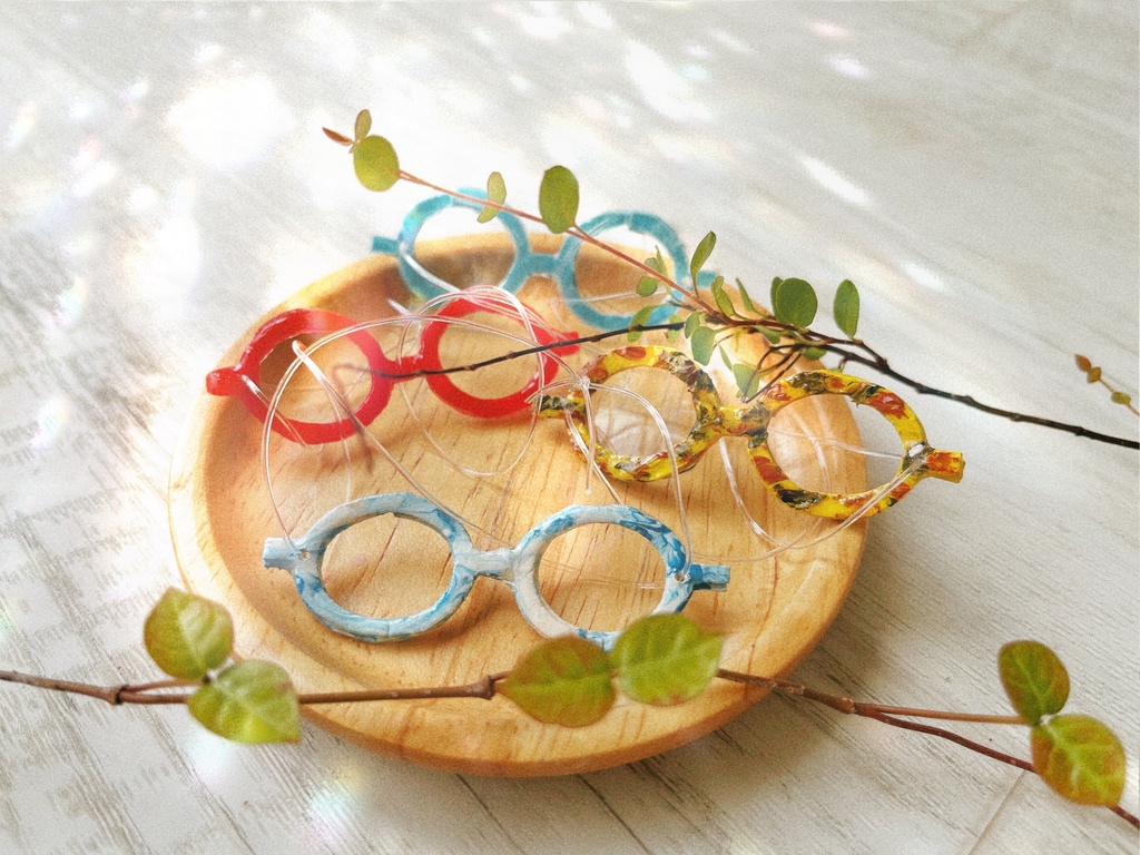 ぬいちゃんめがねの型紙