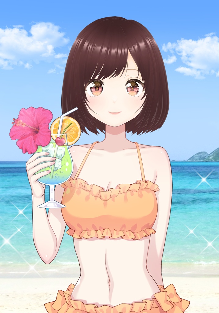 【Vtuber素材】夏にぴったりな水着