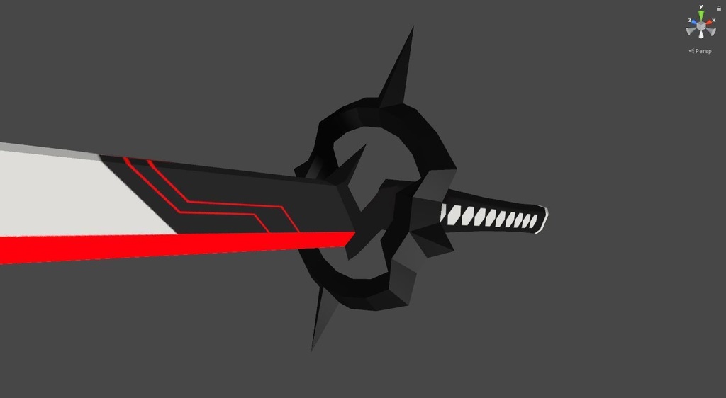 3D武器モデル『空狐の太刀』