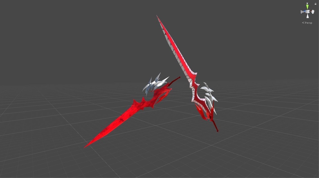3D武器モデル 『血涙の刃』