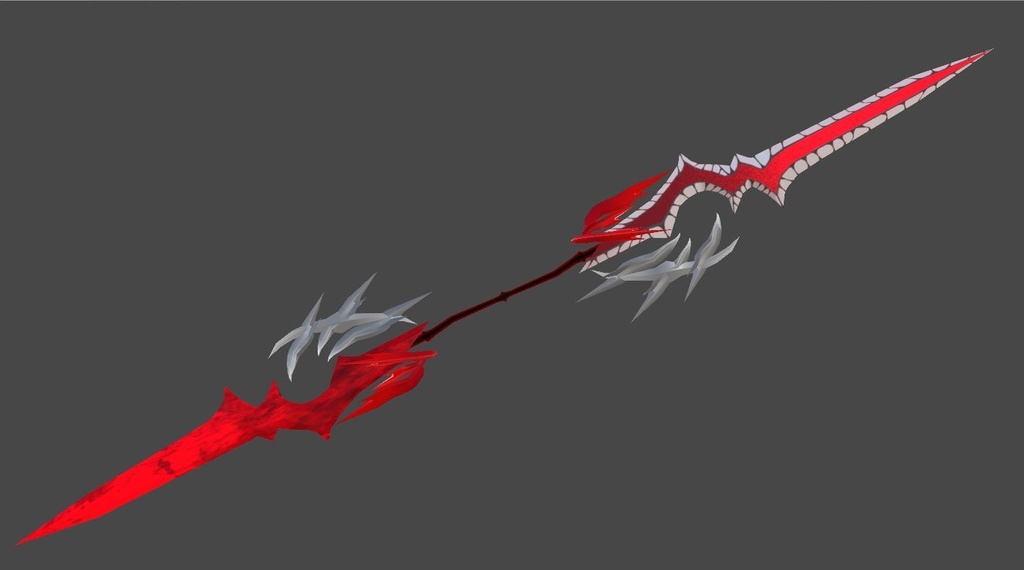 3D武器モデル 『血涙の刃』