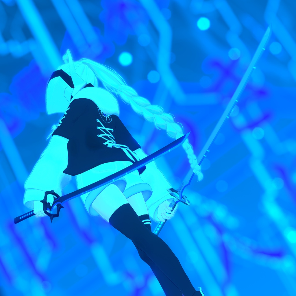 3D武器モデル『空狐の太刀 リメイク』