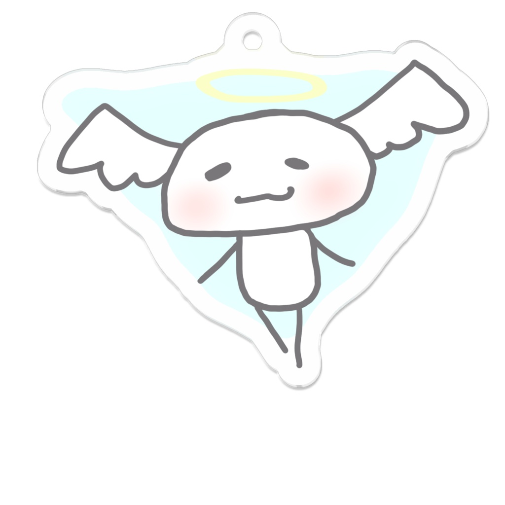 ふわふわてんしのアクリルキーホルダー