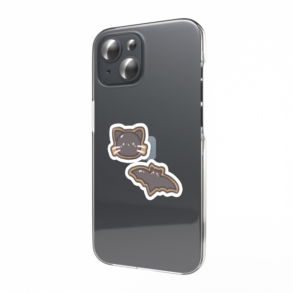 ねこ&コウモリ アイシングクッキー風