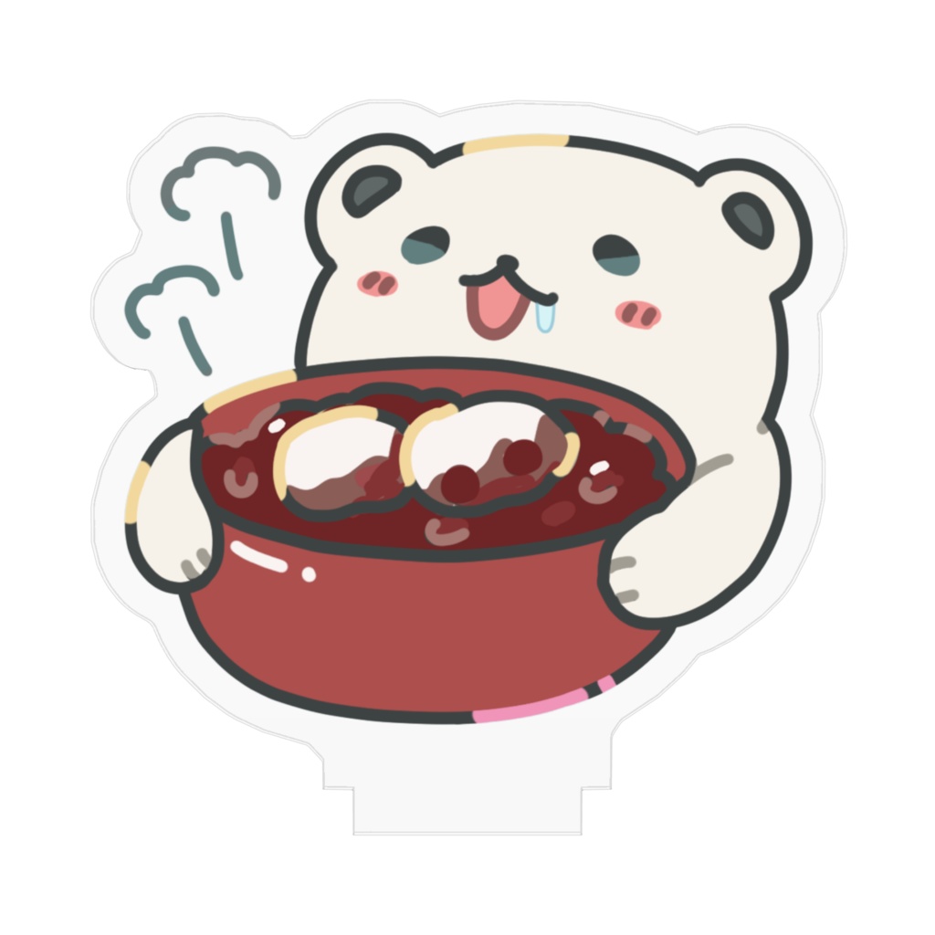 ぜんざい大好きしろくま