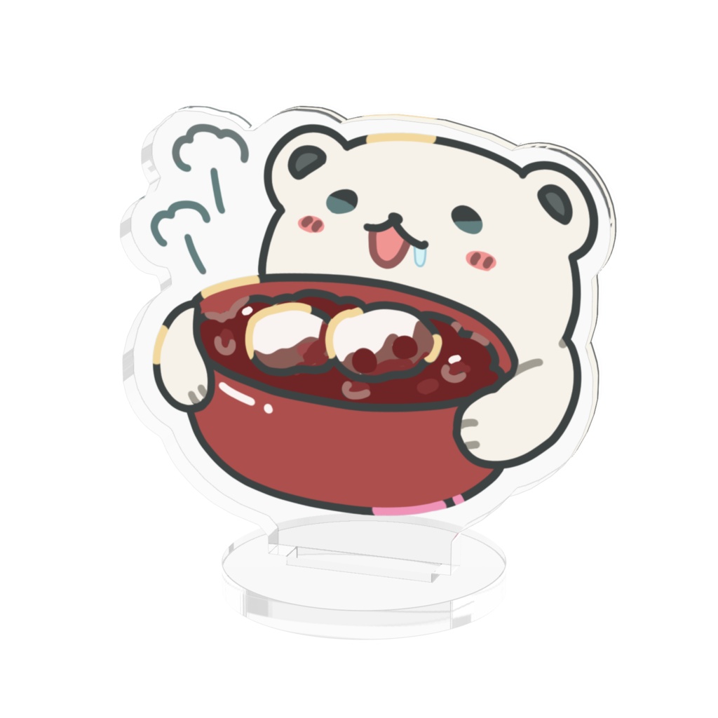 ぜんざい大好きしろくま