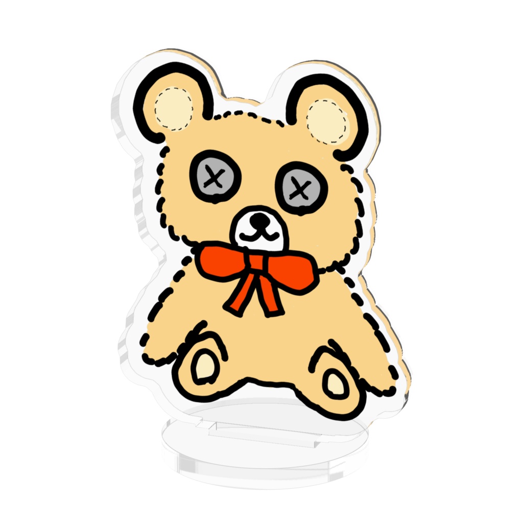 くまのぬいぐるみ アクリルスタンド