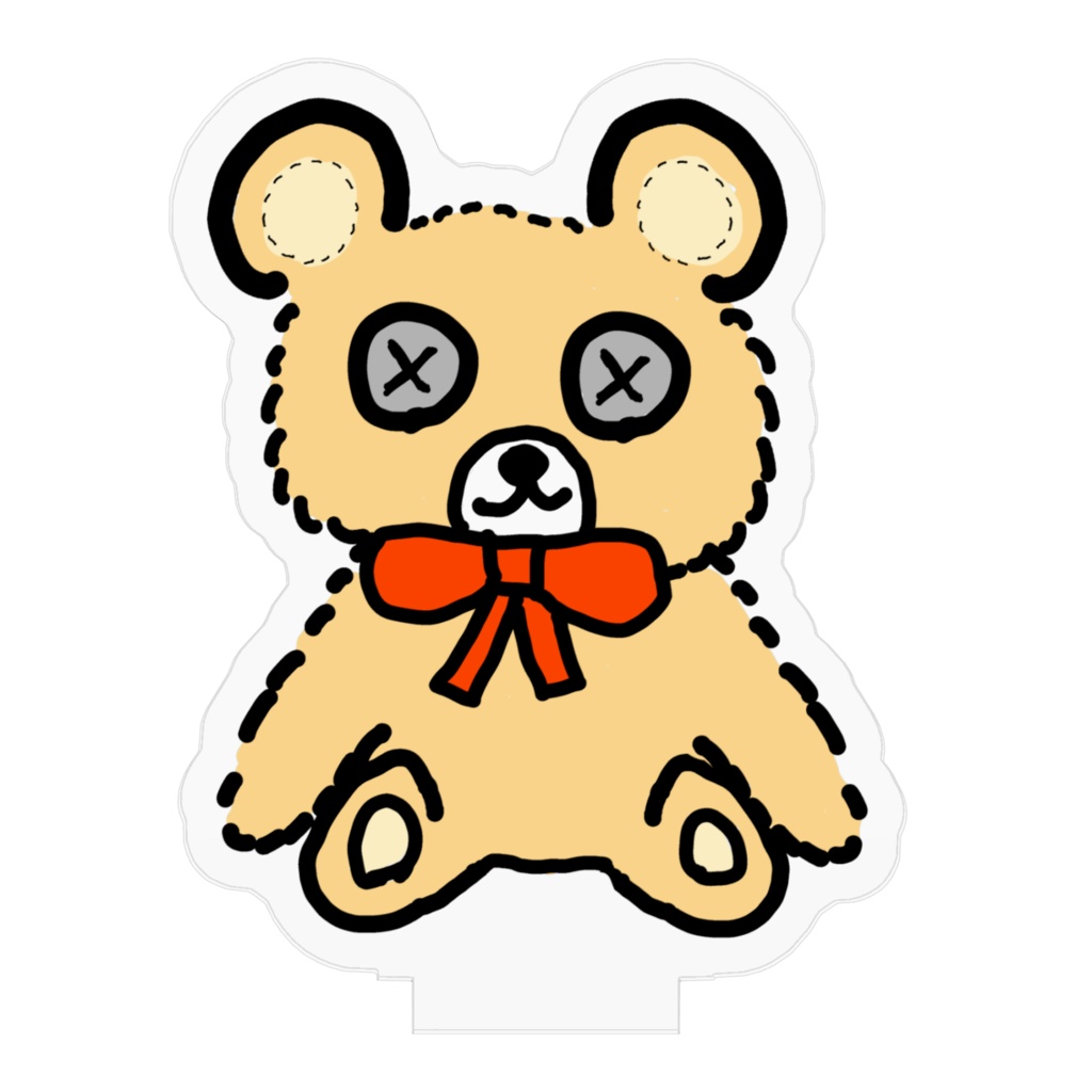 くまのぬいぐるみ アクリルスタンド