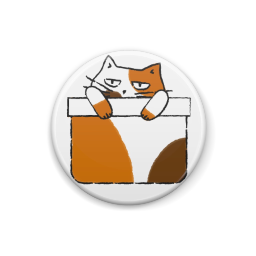 ポケットの三毛猫 缶バッジ